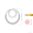 thumbnail image 3 of ANGARA Natural Diamond Infinity Circle Pendant in 14K White Gold for Women (Size-1.6mm| Color-H| Clarity-SI2) | April Birthstone, Anniversary, Jewelry Gift for Women | Natural Diamond Necklace, 3 of 7
