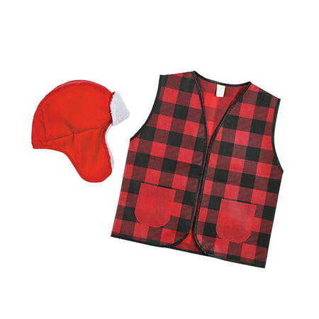 Fun Express - Little Lumberjack Costume Kit for Birthday - Apparel Accessories - Costume Accessories - Costume Kits - Birthday - 2 Pieces