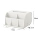 thumbnail image 2 of Living Room Bedroom Roll Tissue Box Divided Space Saving Holder For Office Table Bedroom Living RoomWhite, 2 of 2