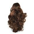thumbnail image 2 of Clip In Hair Extension Womens Claw Thick Wavy Curly Short Ponytail Horsetail Clip Hair Extensions, 2 of 2