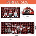 thumbnail image 4 of Nrnio Christmas Kitchen Rug and Mat Set, Non-Slip & Machine Washable Kitchen Mat, Cushioned Buffalo Check Rug for Winter Christmas Kitchen Decor (Red), 4 of 8