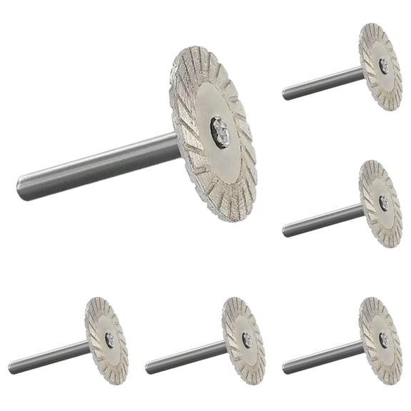 YYYMEIII 5pc Precision Stone Cutting 40mm Multi Functional Cutting Set Diamond Saw Blades Sandstone For Grinder 4.7*4cm*5 Silver*5