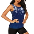 thumbnail image 2 of Fotbe Christmas Blue Blusas Sin Mangas para Mujer – Estilo Casual, Corte Suelto, Slim-Fit, Cuello Redondo Deportivo, Tops de Verano para Gimnasio y Yoga-Medium, 2 of 7