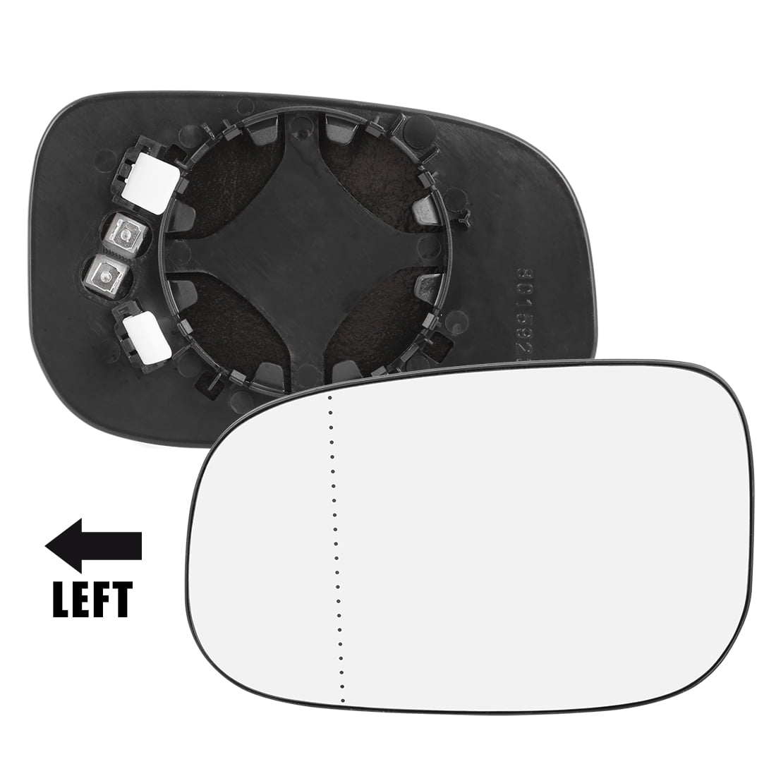 Unique Bargains Mirror Glass Heated Backing Plate Driver Side Rearview Mirrors