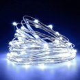 thumbnail image 4 of [2 piezas] Cadena de luz solar para exteriores 10 m 100 Cadena de luces LED Alambre de cobre impermeable para exteriores Decoración de cadena de luces solares de 8 modos para jardín, balcón, 4 of 5