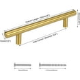 thumbnail image 2 of GHSDFBB (20 Pack) 3-3/4Inch Gold Cabinet Handles-HD201GD Gold Hardware for Cabinets, 2 of 7