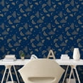 thumbnail image 2 of Ambesonne, Astrology Peel & Stick Wallpaper for Home, Occult Boho Moon Star Art, 13"x72", Dark Lavender Pale Camel, 2 of 5