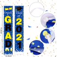 thumbnail image 2 of 2021 Graduation Porch Sign Graduation Banner Set Blue Class of 2021 Congrats Grad Porch Decoration 72 x 12.2 Inch Hanging Congrats Grad Banners 70.9 x 43.3 Inch Congrats Grad Photo Backdrop Banner, 2 of 7