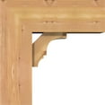 thumbnail image 3 of Ekena Millwork 7 1/2"W x 18"D x 18"H Balboa Block Smooth Bracket w/ Offset Brace, Western Red Cedar, 3 of 25