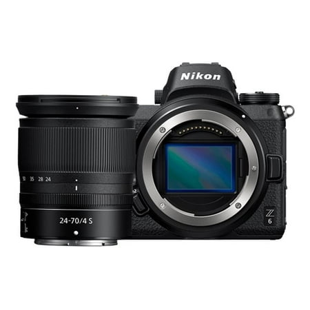 Nikon - Z6 Mirrorless 4K Video Camera with NIKKOR Z 24-70mm Lens - Black