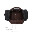 thumbnail image 4 of Minnieouse Bolsa de viaje impermeable de gran capacidad, portátil, para vacaciones, senderismo, escalada, tableta, gafas de sol, almacenamiento, equipaje, Envolturas para manijas de equipaje Marrón Minnieouse AP015681-04, 4 of 6