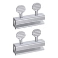 thumbnail image 1 of Cerradura Ventana Acero Inoxidable Plateado Con Manija Redonda Doble Orificio Cerradura Puerta Y Ventana Sin Perforaciones Cerradura Puerta Dispositivo Límite Antirrobo Seguridad Protectora (2 Piezas), 1 of 9