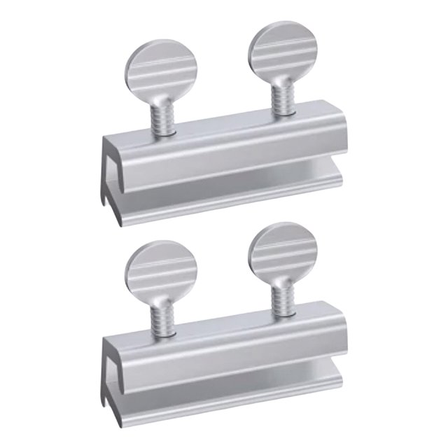 Cerradura Ventana Acero Inoxidable Plateado Con Manija Redonda Doble Orificio Cerradura Puerta Y Ventana Sin Perforaciones Cerradura Puerta Dispositivo Límite Antirrobo Seguridad Protectora (2 Piezas)