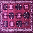 thumbnail image 1 of Ahgly Company Indoor Square Persian Purple Traditional Area Rugs, 4' Square, 1 of 4