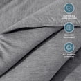 thumbnail image 3 of Bare Home Down Alternative Comforter Set - 3-Pieces - All Seasons - Full, Heather Charcoal, 3 of 6