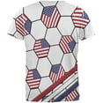thumbnail image 2 of 4th of July USA World Cup Soccer Ball All Over Mens T Shirt Multi MD, 2 of 2