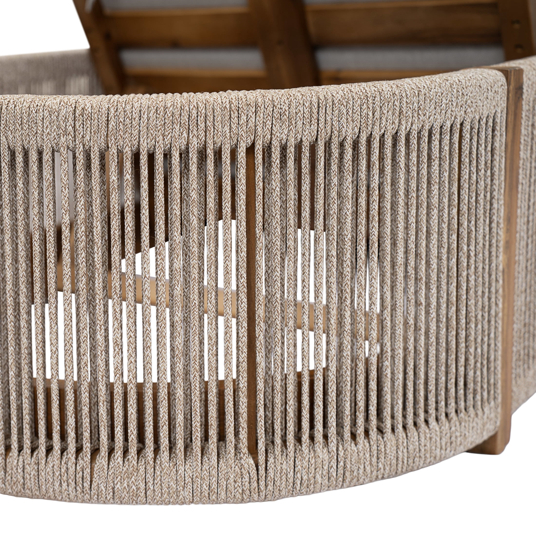 Christopher Knight Home Outdoor Chaise Lounge with Cushion, Adjustable Backrest, Teak+Light Gray