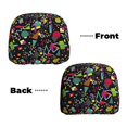 thumbnail image 6 of Kdxio Colorful Geometric Figures Pattern Print 2 Piece Car Head Rest Covers Set Auto Front/Rear Seats Headrest Cover Universal Fit Most Cars,Sedan, SUV, 6 of 9