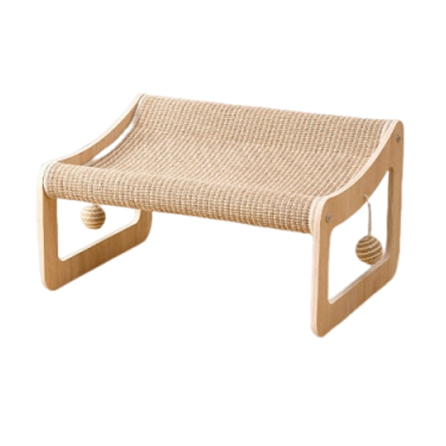 ziyahi Housse de Coussin en Fourrure pour Chat Housse de Coussin Petite Housse de Coussin en Fourrure pour Intérieur Inclinable Table Kaki Lit pour Chat en Sisal