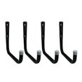 thumbnail image 2 of Shepherd Hardware 8090E Heavy Duty Steel Garage Storage/Large Utility Hooks, 4 Pack,Black, 2 of 4