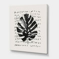 thumbnail image 3 of Designart ' Minimal Tropical Palm Leaf Over Grunge Texture ' Tropical Canvas Wall Art Print, 3 of 4