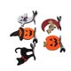 thumbnail image 1 of 10pcs Cute Hair Clips Bats Cats Pumpkins Ghosts Halloween Clips for Party Stage Performances, 1 of 3