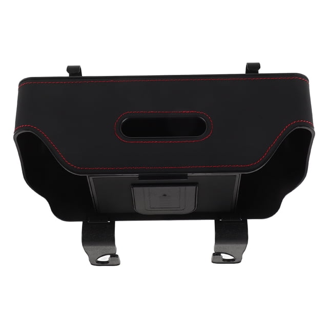 TABLETREANDS Organizador De Asiento Trasero Para Automóvil Con Portavasos Y Soporte Para Pañuelos Color Negro
