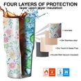 thumbnail image 7 of 30oz Pioneer Flower Tumblers Stainless Steel Tumbler with Lid and Straw,Vacuum Insulated Double Wall Travel Tumbler Cups Mug with Cleaning Brush for Coffee,Tea, 7 of 7