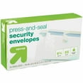 Mead PressIt SealIt 6 3/4 SelfAdhesive Security Envelopes, White, Business Size, Lined, 55