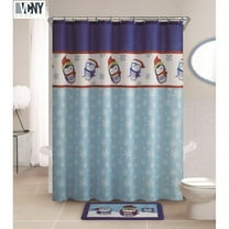 VCNY Holiday Themed Christmas Penguin 14-piece Shower Curtain & Bath Set
