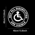 thumbnail image 3 of 2PCS Handicap Accessibility Car Decal Disability Support Vinyl Sticker - Waterproof Durable Awareness Decal for Vehicles, Windows Laptops - Easy to Apply & Remove Automotive Decorative Accessory, 3 of 6