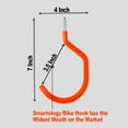 Bike Hook for Garage Wall and Ceiling, Rubber Coated Bicycle Hanger