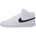 thumbnail image 2 of Nike Men's Court Vision Mid Sneaker, White/Blackwhite, 7.5 Regular US, 2 of 6