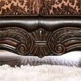 thumbnail image 6 of Furniture of America Eduard Traditional Faux Leather Cushioned Sofa in Brown, 6 of 9