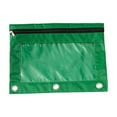 thumbnail image 2 of 2 Pack Three-Hole Binder Pencil Pouches With Zipper, Transparent PVC Window Pen Bags, Grommet Reinforced Binder Storage Pouches For Pens, Markers, Office Supplies, And Accessories, 2 of 9