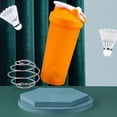 thumbnail image 4 of Botella Agitadora De Proteínas Botella de agua con agitador de proteínas con taza mezcladora de gimnasio a prueba de fugas a escala (naranja) Tmvgtek Libre de BPA, 4 of 4