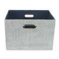 thumbnail image 2 of Lambs & Ivy Blue Foldable/Collapsible Storage Bin/Basket Organizer with Handles, 2 of 4