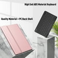 thumbnail image 3 of Fintie Keyboard Case for Samsung Galaxy Tab S10 Lite/ S10 FE/ S9 FE 5G 10.9 Inch/Tab S9 11 Inch with S Pen Holder, Slim Stand Cover Detachable Wireless Bluetooth Keyboard, Rose Gold, 3 of 9