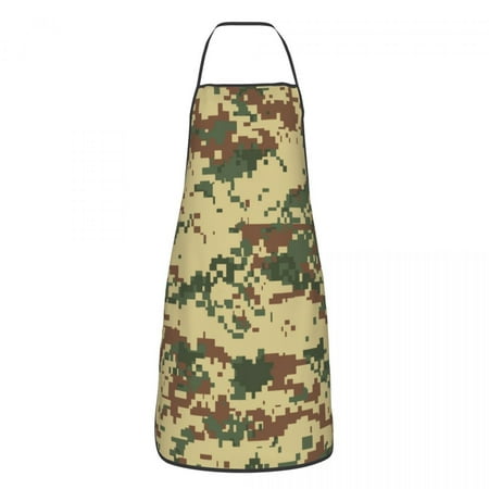 

Unisex Blackout Alpha Zulu Camouflage Apron Adult Women Men Chef Tablier Cuisine for Kitchen Cooking Army Military Camo Baking