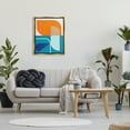thumbnail image 3 of Stupell Industries Orange & Blue Contemporary Abstract Painting Gold Floater Framed Canvas Art Print Wall Art, 25 x 31, 3 of 10