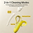 thumbnail image 4 of WUXIAB Hair Removal Clip Set With Adhesive Storage,Drain Catcher For Bathroom & Laundry Room,Banana-Shaped Hair Catcher 2-Pack,Drain Clog Remover with Adhesive Storage,Bathroom Cleaning Tool Set, 4 of 9