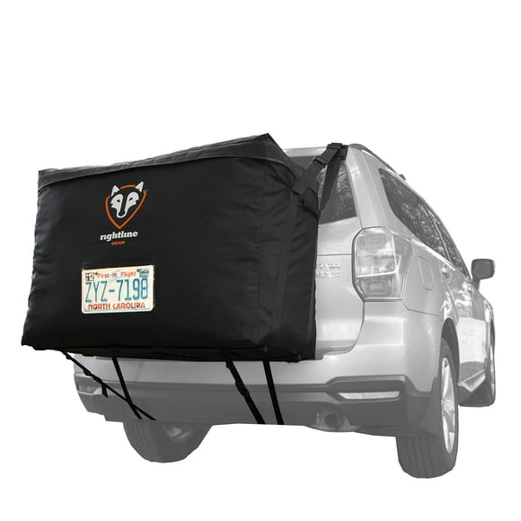 Rightline Gear Porte-bagages Arrière de Voiture 13 cu ft, 100% Étanche, Attaches avec Ou Sans Porte-Bagages, Noir