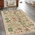 thumbnail image 2 of 3'x5' Area Rugs, Rustic Vegetable Garden Indoor Outdoor Area Rug for Living Room Bedroom, Vintage Farmhouse Plants Beige Washable Bathroom Rugs Kitchen Floor Carpet Mats Home Decor Aesthetic, 2 of 8