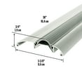 thumbnail image 3 of M-D Building Products 08383 3-3/8 in. x 3/4 in. x 36 in. Silver Aluminum and Vinyl Low-Profile Threshold, 3 of 6