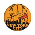 thumbnail image 2 of Cute Cartoon Garfield Spare Tire Cover Wheel Protectors For Trailer Rv Suv Truck Camper Travel Fits For Tire Diameter 14 Inch, 2 of 6