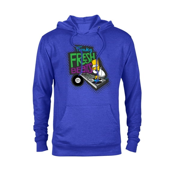 The Simpsons Bart Simpson Funky Fresh Beats Served Daily - Pullover Hoodie for Adults - Customized-Royal