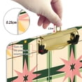 thumbnail image 6 of FORMRS Acrylic Clipboard with Low Profile Clip Standard A4 Letter Size, 12.5" x 9", Retro Green Stars, 6 of 8