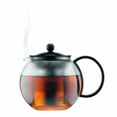 thumbnail image 5 of 34oz Assam Glass Tea Press With Stainless Steel Filter  Black Plastic Lid, 5 of 5