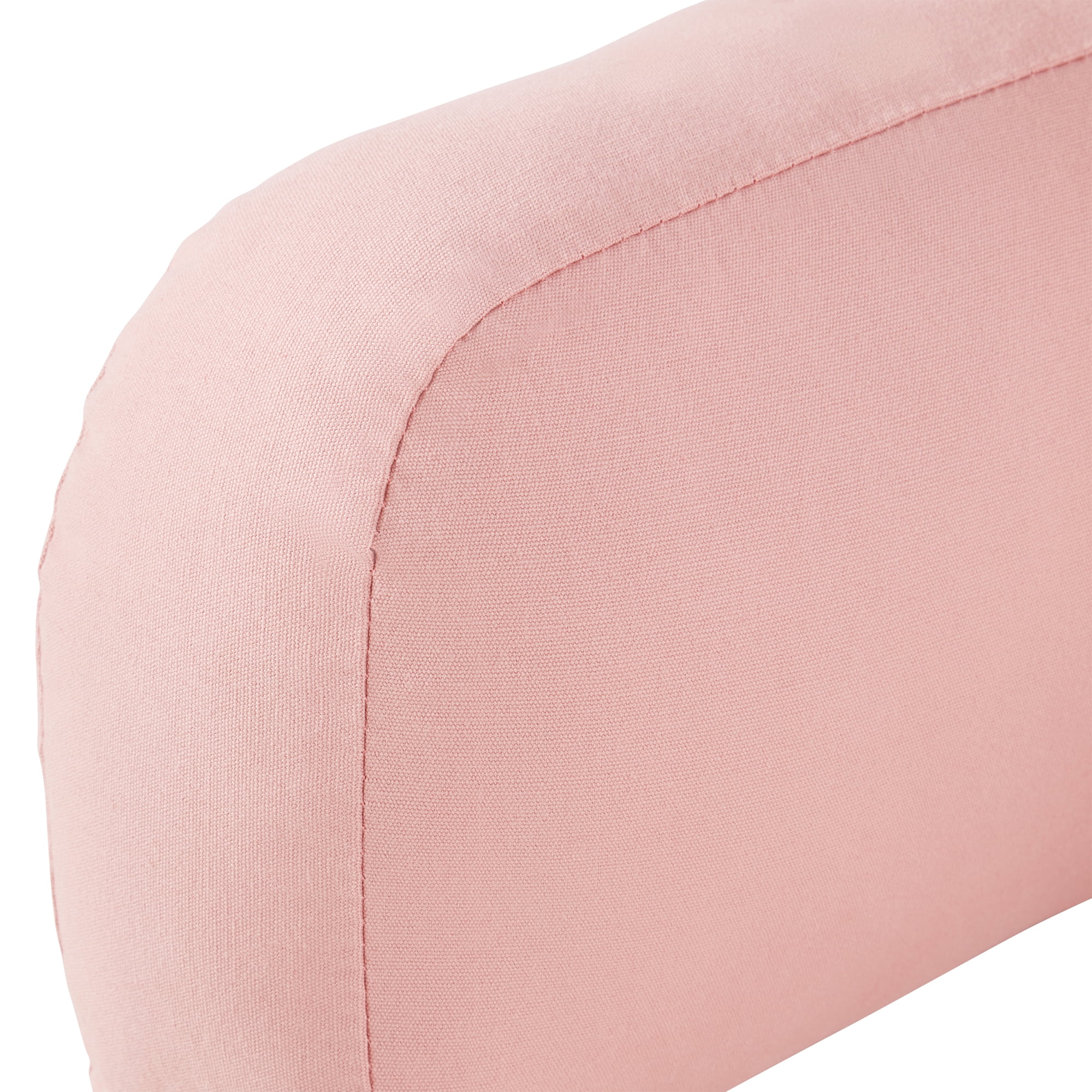 Solid Blush Cotton Duck Junior Bed Rest Pillow