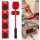 thumbnail image 4 of Kit para mover muebles pesados ​​sin esfuerzo, mueve muebles con ruedas, kit de palanca y carro para muebles, 1 barra de elevación y 4 ruedas móviles, jugo, 4 of 5
